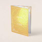 Foto Gold Foil Wedding Invitation Folie Kaarten (Voorkant)