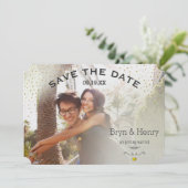 Foto Gold Light Effects Black Gold Stip op Back Save The Date