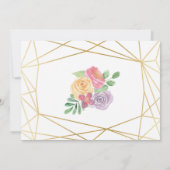 Foto: Gold Lijst Flowers Retirement Party in ruste Kaart (Achterkant)