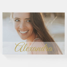 Foto Gold Photo Personal Party Guest Gastenboek