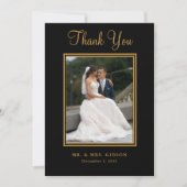 Foto Gold Script op Black Weddenschap Hartelijk da (Voorkant)