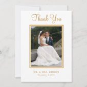 Foto Gold Script Weddenschap Hartelijk dank (Voorkant)