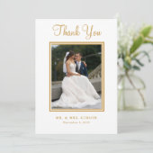 Foto Gold Script Weddenschap Hartelijk dank (Staand voorkant)