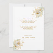 Foto Gold Script Weddenschap Hartelijk dank (Achterkant)