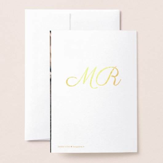 Foto & Gold Silver Foil Afstuderen & Party Invite Folie Kaarten (Met envelop)