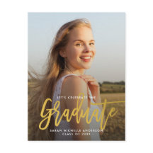 Foto Gold Stylish Chic Graduation Party