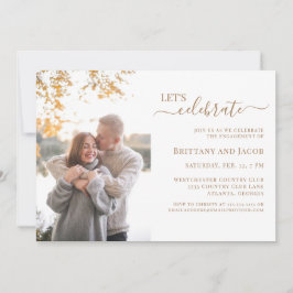 Foto Gold Wedding Engagement Party Kaart