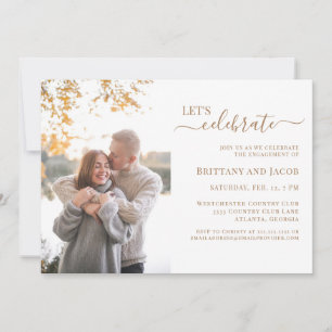 Foto Gold Wedding Engagement Party Kaart