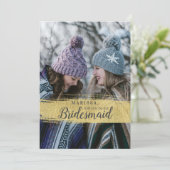 Foto Gold zal je mijn bruidsvoorstel zijn Kaart (Staand voorkant)