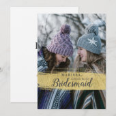 Foto Gold zal je mijn bruidsvoorstel zijn Kaart (Voorkant / Achterkant)