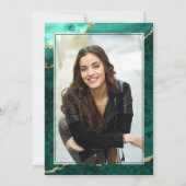 Foto Golden Green Nursing School Graduparty Kaart (Achterkant)