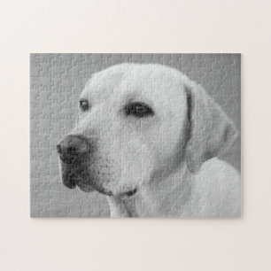 Foto Golden Labrador Retriever   BW Legpuzzel