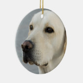 Foto Golden Labrador Retriever Keramisch Ornament (Rechts)