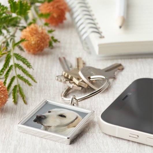 Foto Golden Labrador Retriever Sleutelhanger (Zijkant)