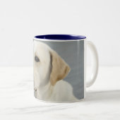Foto Golden Labrador Retriever Tweekleurige Koffiemok (Voorkant rechts)