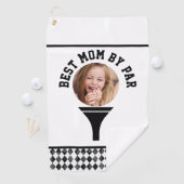 Foto Golf Ball Best Mom van Par Golf Towel Golfhanddoek (Insitu)
