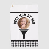 Foto Golf Ball Best Mom van Par Golf Towel Golfhanddoek (Voorkant)
