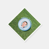 Foto Golf Ball Birthday ondertekend Servet (Hoek)