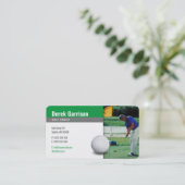 Foto Golf Coach Player | Professionele sport Visitekaartje (Staand voorkant)