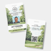 Foto Golf Event Badge (Voor- en achterkant)