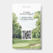 Foto Golf Event Badge (Achterkant)