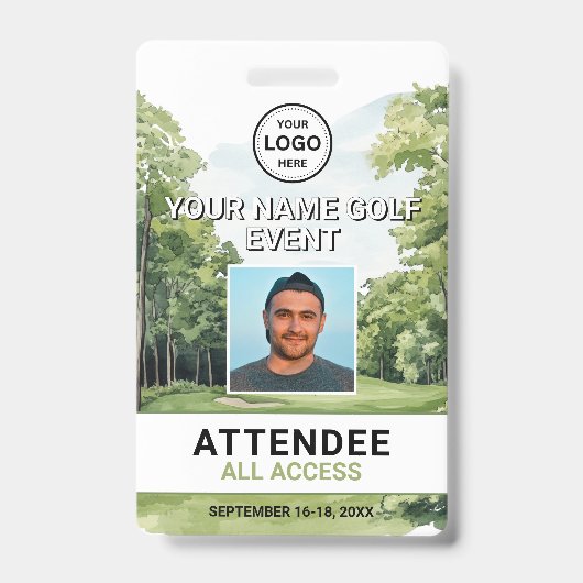 Foto Golf Event Badge (Voorzijde)