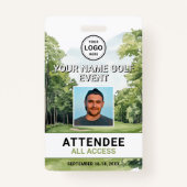 Foto Golf Event Badge (Voorkant)