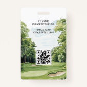 Foto Golf Event Badge (Achterkant)
