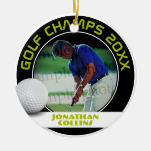 Foto Golf Player Golf Champs 20XX Keramisch Ornament