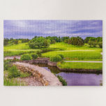 Foto Golfcursus met Schilderachtig watergevaar Legpuzzel<br><div class="desc">Foto Golfcursus met Schilderachtig watergevaar Puzzle.</div>