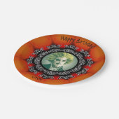 Foto Gothic Happy Birthday/Halloween Papieren Bordje (Gekanteld)