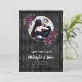 Foto Gothic Rozen Save The Date (Staand voorkant)