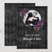 Foto Gothic Rozen Save The Date (Voorkant / Achterkant)