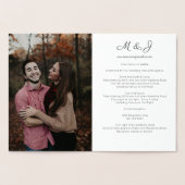 Foto & Goud of Zilveren Folie Wedding Folie Kaarten (Binnen)