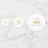 Foto Goud Schrift Klas van 2026 Modern  Confetti (Voorkanten)