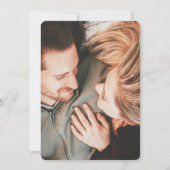 Foto Gouden Elegantie Botanische Bruiloft Kaart (Achterkant)