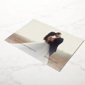 Foto Gouden Folie Script Bruiloft Dank u Kaart (Gedraaid)