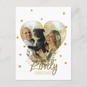 Foto: gouden glitter sterren met mooie kerstdagen feestdagenkaart