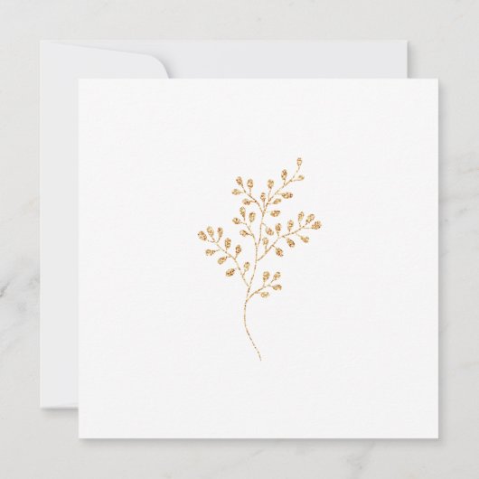 *~* FOTO Gouden Krans Trouwen Save the Date (Achterkant)