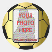  foto gouden voetbal stickers (Voorkant)