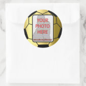  foto gouden voetbal stickers (Tas)