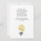 Foto Graduatie Party Ballonnen Aankondiging (Achterkant)