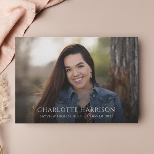 Foto Graduation Party Bohemian Floral Kaart