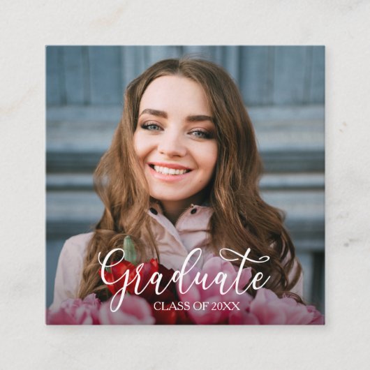 Foto Graduation Party Informatiekaartje (Voorkant)