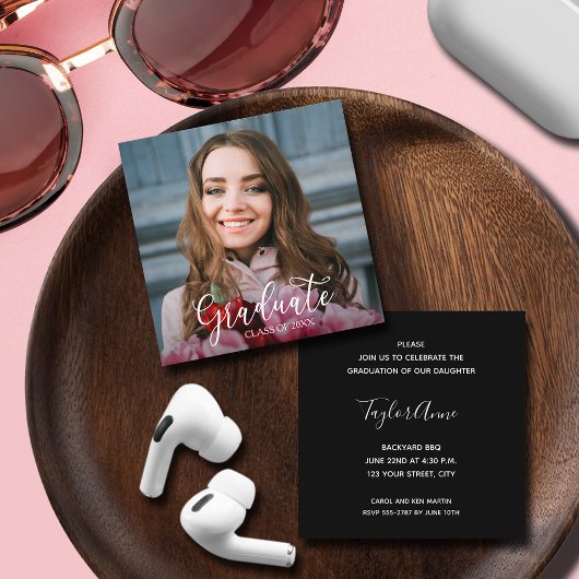 Foto Graduation Party Informatiekaartje