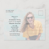 Foto Graduation Party Invitation Briefkaart (Achterkant)