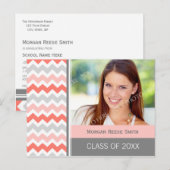 Foto Graduation Party Invitation Briefkaart Chevro (Voorkant / Achterkant)