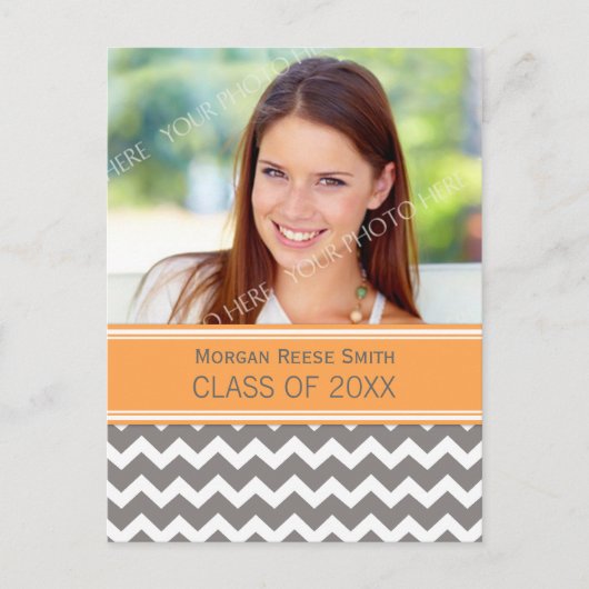 Foto Graduation Party Invitation Briefkaart Chevro (Voorkant)