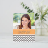 Foto Graduation Party Invitation Briefkaart Chevro (Staand voorkant)