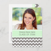 Foto Graduation Party Invitation Briefkaart Chevro (Voorkant / Achterkant)
